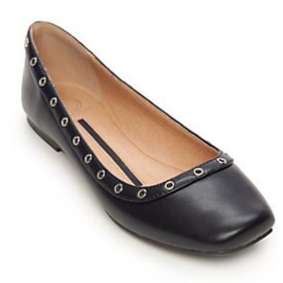 New Direction Riley Ballet Flats Grommet Black 6 - Picture 1 of 6